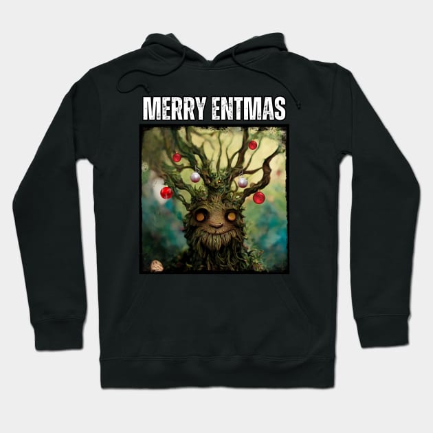 Merry Entmas - Christmas - Happy Ent - Fantasy Funny Hoodie by Fenay-Designs